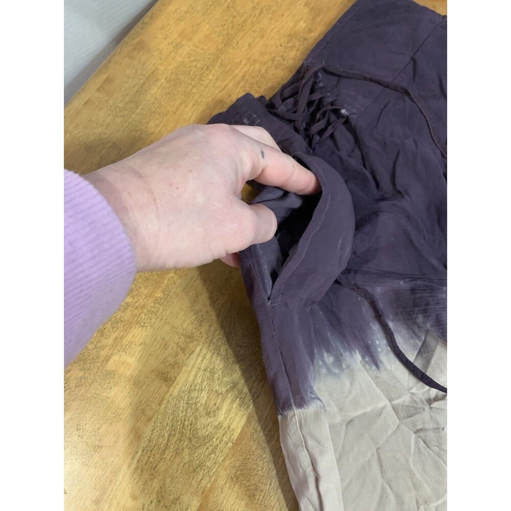 Easel Challis Tie Dye Small Pants Ombré~tie Closure~Bohemian Loose - Picture 7 of 8